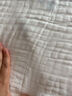 babycare婴儿纱布浴巾新生儿儿童宝宝专用大尺寸抗菌盖毯毛巾包裹巾纱巾 【6层超柔】哈沃伊灰蓝-3秒瞬吸 95x95cm 实拍图