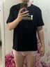 真维斯短袖t恤男夏季新款冰丝衣服潮流上衣男士纯棉男装圆领男生体桖衫 1164D黑色+1164D灰色 3XL 实拍图