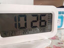 小米星系列闹钟2025新款学生专用起床神器闹铃智能语音播报电子时钟桌面闹钟表 月光白【电池款】 实拍图