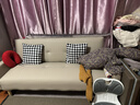 网红猫抓皮可折叠沙发床小户型多功能双人午休懒人小沙发出租屋 米白色猫爪皮款 200cm 含扶手 两抱枕8个沙发脚 实拍图