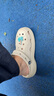 卡骆驰crocs贝雅云彩女士洞洞鞋户外休闲鞋|208186 冬日白-11S(含智必星) 39 (250mm) 实拍图