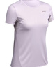 迪卡侬（DECATHLON）速干T恤男女运动户外健身宽松快干吸汗跑步短袖QUMM MH100 女款-薰衣紫 XL 实拍图