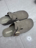思加图杨幂同款编奏假日勃肯鞋外穿凉拖鞋厚底增高EF602BT5 奶咖杏 37 实拍图