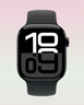Apple/苹果 Watch Series 10 智能手表GPS款46毫米亮黑色铝金属表壳黑色运动型表带M/L MX273CH/B 晒单实拍图