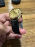 宝灿鳄鱼皮表带男女通用超薄圆纹手表链真皮适用天梭浪琴阿玛尼美度等 银蝴蝶扣-鳄鱼皮黑色 19mm 实拍图
