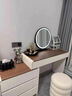 千番町梳妆台卧室现代简约大小户型实木化妆台桌中式风轻奢收纳斗柜一体 卡其80桌+三斗柜+圆镜【无凳】 整装 实拍图