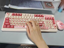 迪士尼草莓熊蓝牙无线键盘双模粉色静音键盘鼠标套装高颜值女生办公键鼠打字游戏电脑笔记本平板IPad通用 草莓熊'莓‘烦恼双模键盘+升级版磁吸太空舱双模鼠标 实拍图