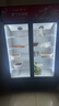 新飞（frestec）展示柜冷藏酒水饮料冰柜双开门商用冷柜水果蛋糕冷藏保鲜柜超市直冷玻璃门大容量便利店立式啤酒柜 双门红黑680L【风直冷减霜】 实拍图