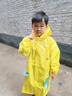 牧萌 儿童雨衣男女童带书包位宝宝幼儿园小学生雨鞋套装防水卡通雨披 活力黄恐龙 XL码（建议身高115-125cm） 实拍图