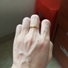 金至福碎冰冰黄金戒指情侣款足金素圈碎碎冰气质女戒计价七夕情人节礼物 约0.8g（多退少补-10圈） 实拍图