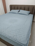 雅鹿床笠单件床罩1.8x2米加厚席梦思夹棉床单床垫套防尘罩防滑保护套 升级款-几何-雾蓝【加厚】 180*200cm三件套【床笠+枕套*2】 实拍图