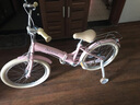 凤凰儿童折叠自行车6-9-15岁男女孩中大童16-18-22寸脚踏车学生车 公主粉-辅轮款-可折叠 20寸适合身高【130-150】 实拍图