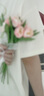 京东鲜花ins郁金香仿真花装饰高档客厅餐桌假花保湿手感花束拍照摄影道具 实拍图