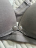 婧麒（JOYNCLEON）哺乳文胸孕妇内衣怀孕期哺乳薄款喂奶文胸产后前开扣无钢圈托聚拢 灰色3128【薄款透气聚拢】 90B 实拍图