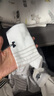 安德玛（Under Armour）篮球袜 运动袜子男女 跑步羽毛球袜吸汗防臭中筒棉袜白色M码 实拍图