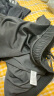 李宁（LI-NING）泳裤男士宽松防尴尬泳衣套装水陆两用黑色短袖两件套07-25 XXXL 实拍图