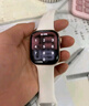 Apple/苹果 Watch Series 10 智能手表GPS款42毫米玫瑰金色铝金属表壳淡桃粉色运动型表带S/M MX1R3CH/B 实拍图