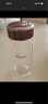 希诺单层玻璃杯家用办公水杯女高颜值便携泡茶杯子XN-9055红色 330mL 实拍图