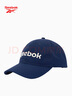 Reebok轻薄透气修饰脸型经典棒球帽鸭舌帽休闲运动帽遮阳帽情侣款藏青色 实拍图