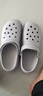 利达妮（TZLDN）厚底洞洞鞋男士夏季外穿沙滩凉鞋防滑防臭eva包头拖鞋手术室专用 岩石灰 38 -39【标准码】 实拍图