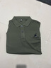 高品质高端刺绣短袖T恤男夏季透气休闲带领polo衫新款半袖丝光棉T 军绿色 8888-TXS 2XL 实拍图
