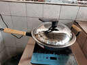 中福陆川铁锅炒菜锅家用无涂层氮化窒化广西生铁铸铁锅炒锅燃气已开锅 平底 34cm 【有耳+锅盖】JD或SF物流 实拍图