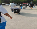 京东京造 户外露营车 折叠收纳营地车小推车拖车 野餐摆摊出行装备 石墨黑 实拍图