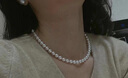 知尊【正圆几乎无暇】珍珠项链妈妈款母亲节生日礼物送人礼盒装 默认45cm（可定制长短） 珍珠大小约9-10mm 实拍图
