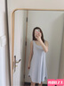 蕉内300S女士睡裙莫代尔夏季凉感短袖睡衣防走光花瓣袖带杯bra家居服 实拍图