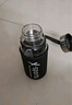 天喜（TIANXI）玻璃杯大容量便携户外运动旅行杯子带杯套耐热耐高温带茶漏大水杯 【加厚防爆+杯套+杯刷】980ml 实拍图