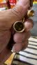 纯黄铜空心葫芦钥匙扣随身便携小药瓶汽车钥匙链朱砂吊坠男女礼物 大号空心葫芦+铃铛【+扣】 实拍图