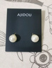 AJIDOU阿吉豆【爆款】仿珍珠耳钉百搭情生日礼物送女友老婆耳环 白10mm 实拍图
