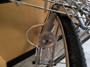 川泽阪田出口日本自行车单速内三速轻便车弯把双斜梁男女款城市通勤车全新 亮银色内三速摩电灯 26寸 实拍图