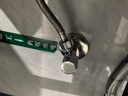 潜水艇（Submarine）F003铜镀铬亮面 三角阀 八字阀国标四分 陶瓷阀芯 冷热通用角阀 实拍图