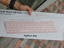 罗技（Logitech）K580无线蓝牙超薄静音键盘 办公键盘笔记本电脑手机Mac平板ipad键盘双模外接键盘薄膜便携多屏家用 超薄键盘-茱萸粉 实拍图