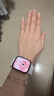 Apple/苹果 Watch Series 10 智能手表GPS款42毫米玫瑰金色铝金属表壳淡桃粉色运动型表带S/M MX1R3CH/B 实拍图