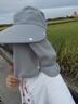 啄木鸟防晒帽子女户外防紫外线骑行空顶遮阳帽防晒面罩披肩太阳钓鱼帽男 实拍图