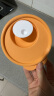 特百惠（Tupperware）微波460ml*2可加热水晶汤碗水果碗 学生上班族便携饭盒蓝橙色 实拍图
