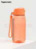 特百惠（Tupperware）乐趣550ML塑料杯夏季男女学生便携运动水杯子大容量双饮口 柔蜜橙 实拍图