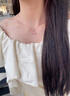 Grace Girl粉水晶项链女士款锁骨链轻奢高级感百搭520情人节礼物送女友老婆 樱粉梦境项链-本地仓 实拍图