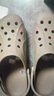卡骆驰crocs洞洞鞋贝雅男鞋女鞋轻便耐磨一脚蹬拖鞋休闲鞋|10126 卵石色-2V3 36 /37(220mm) 实拍图