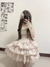 米乐秀银月原创芭蕾礼遇lolita洋装芭蕾风Doll感吊带日常连衣裙洛丽塔服 粉色jsk+脖链+手袖 L(100-115斤） 实拍图