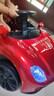 童心鱼儿童电动车四轮汽车可坐人遥控摇摆男女孩宝宝玩具童车充电 烤红色+12V电瓶四驱动+蓝牙软座 实拍图