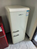 德姆勒（DEMULLER）136升复古冰箱小型大容量家用租房宿舍电冰箱 化妆品网红高颜值双门冰箱冷藏冷冻节能静音 136升【芝士白】上冷藏下冷冻 实拍图