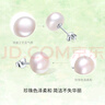 周六福S925银珍珠耳钉耳饰生日礼物女馒头珠 10.5-11.5mm  实拍图