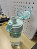 膳魔师（THERMOS）Tritan塑料水杯夏季男女运动瓶户外露营便携随行杯带提手茶杯TCSD 薄荷绿530ml 实拍图