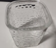 高颜值锤纹杯初雪玻璃杯日式家用水杯威士忌酒杯方形杯子简约 初雪 200ml 2只 鱼鳞透明 实拍图