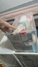 抽屉式桌面收纳盒无印良品同款衣柜置物衣物内衣文具玩具收纳箱 透白色 【单只装】50L 实拍图