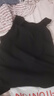 FitonTon吊带背心女士华夫格打底内搭宽肩带无袖t恤遮副乳可外穿上衣夏黑 实拍图