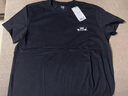 Lee春夏标准版型圆领logo字母印花男士短袖T恤休闲潮流LMT0081 黑色 M 实拍图